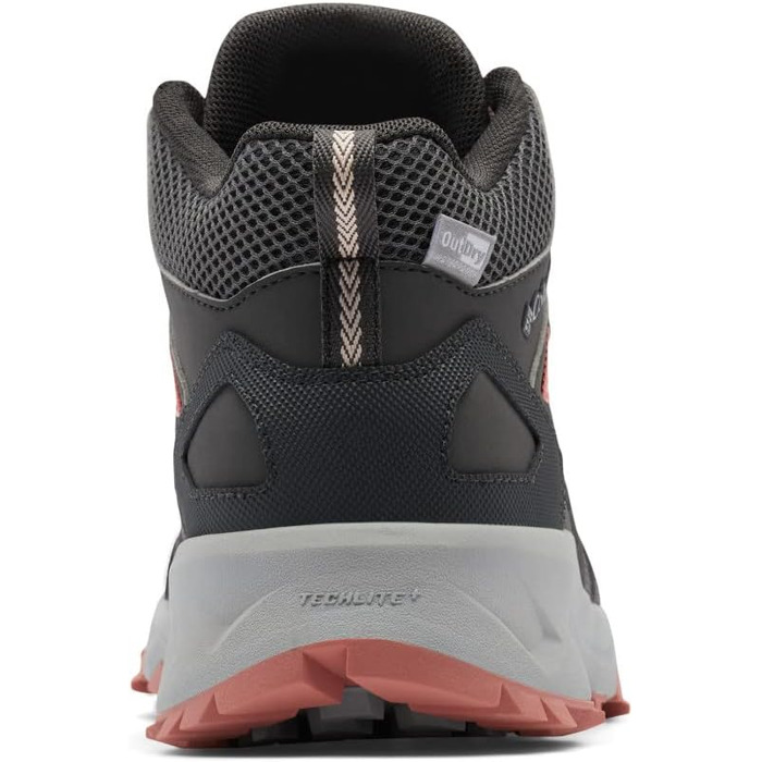 Черевики для туризму жіночі Columbia Peakfreak II Mid Outdry WP, сірі (Dark Grey x Dark Coral), 42 EU