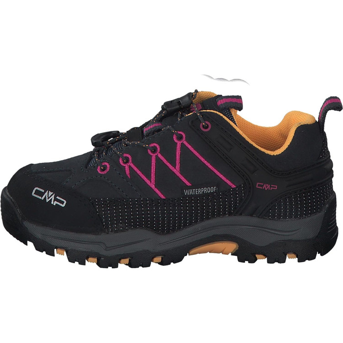 Дитячі трекінгові черевики CMP Rigel Low Wp для хлопчиків, Антрацит Рожевий, 29 EU