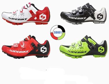 Велотуфлі MTB для чоловіків та жінок. Професійні велотуфлі для гірського велосипеда, сумісні з SPD педалями (38 EU, чорний)