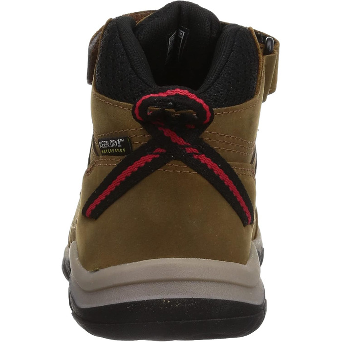 KEEN Ridge Flex Mid - водонепроникні трекінгові черевики для дітей, 29 EU, Bison Red Carpet