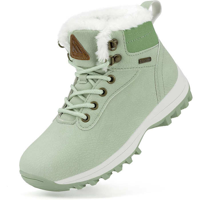 Дитячі зимові черевики Mishansha для хлопчиків та дівчаток, теплі, водонепроникні, снігоступи (32 EU, зелені)