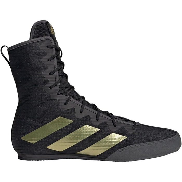 Кросівки adidas Box Hog 4 Unisex, 38 EU, чорний, золотий, сірий, чорно-сірий