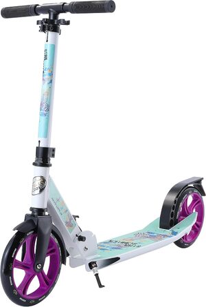 Дитячий та дорослий алюмінієвий самокат STAR SCOOTER з великими колесами 205 мм, міський круїзер для хлопчиків і дівчат від 6 років