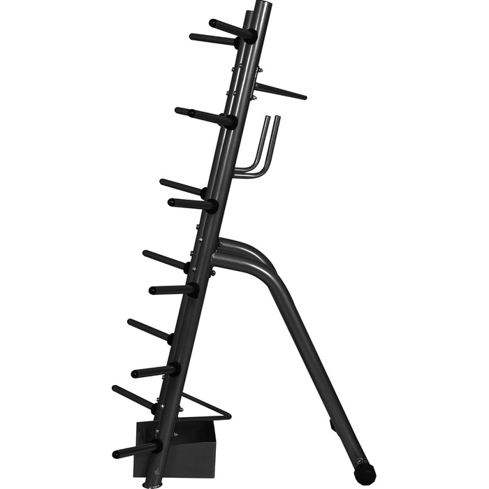 Стійка для гантелей GORILLA SPORTS, сталева, чорна, 70x80x170 см, до 300 кг — стійка для гантелей, дисків, штанги