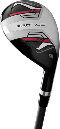 Гольф-набір Wilson Profile Complete для правшів, Графітова конструкція, Червоно-чорно-срібний, Стандартний розмір