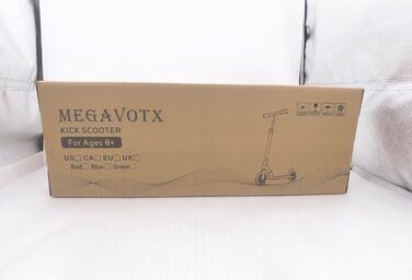 Складаний дитячий ролер з колесами 20 см – скутер для дітей від 8 років та дорослих, регульоване кермо, до 100 кг, зелений