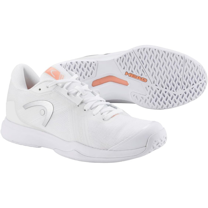 Жіночі тенісні кросівки HEAD Sprint Team 4.0 (40 EU, White Coral)