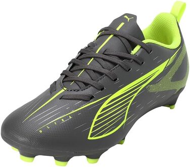 Дитячі футбольні бутси PUMA Ultra 5 Play FG/AG Jr – 38 EU, Matte Aged Silver Yellow Alert