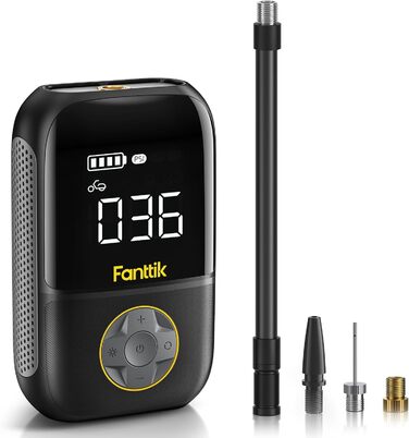 Електричний насос-компресор Fanttik X8 Mini, 150 PSI, портативний, з LCD-екраном, для авто, велосипедів, мотоциклів та м'ячів