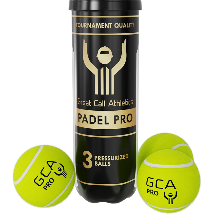 М'ячі для падел-тенісу Great Call Athletics Pro Tournament, 3 шт. - професійна якість, для ракет 4