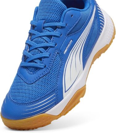 Дитячі унісекс кросівки для залу Puma Solarflash III Jr Indoor Court Shoe, синій/білий, розмір 28 EU