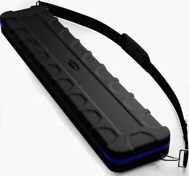 Чохол для більярдних київ Casemaster Parallax Guard 2x2, на 2 розбірні киї, міцний поліестер 600D з м'якою підкладкою, чорний з синім