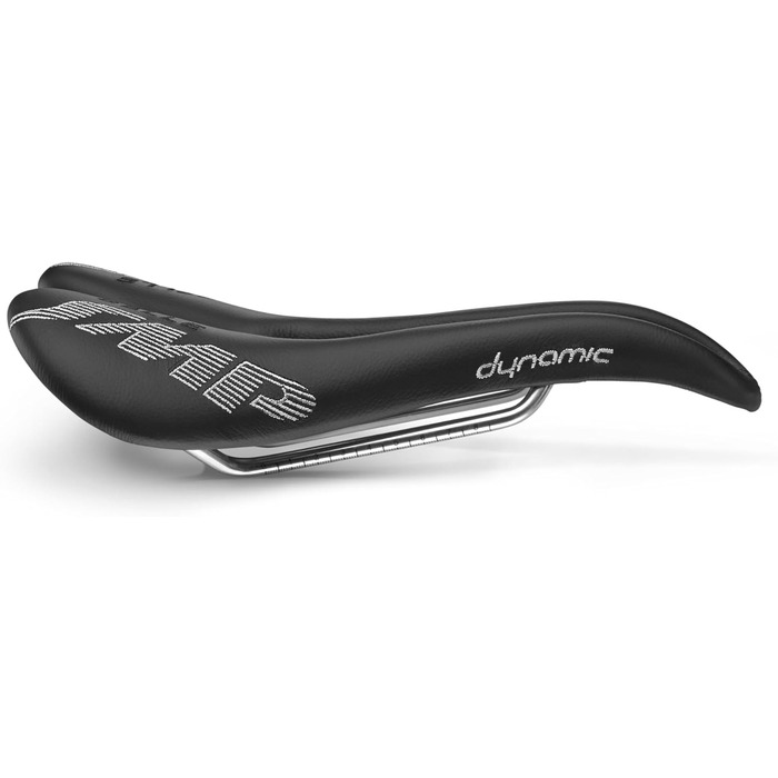 Велосипедне сідло SMP DYNAMIC з нержавіючими рейками, чорне, 28x15x8 см