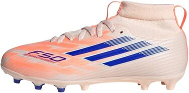 Дитячі футбольні бутси adidas F50 SPARKFUSION League W для гри на твердих і штучних покриттях (33 EU, Bliss Orange/Lucid Blue/Beam Orange)