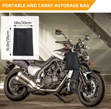 Захисний чохол для мотоцикла Motorrad: водонепроникний, UV-стійкий, 245x105x125 см