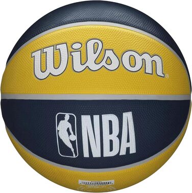 Баскетбольний м'яч Wilson NBA Team Tribute, блакитний/жовтий