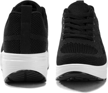 Жіночі бігові кросівки AHICO: легкі, дихаючі, для бігу та прогулянок, сітка, чорно-білі (37 EU)