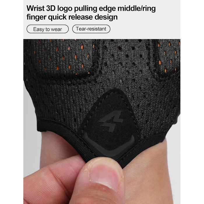 Велосипедні рукавички Ameda: тонкі, літні, дихаючі, з антиковзким покриттям, для шосе та MTB, чоловічі та жіночі, зелені (L, чорні)