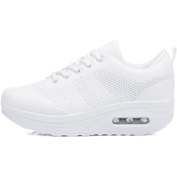 Кросівки жіночі Sisttke Outdoor білі, легкі дихаючі на платформі для спорту та відпочинку 39 EU