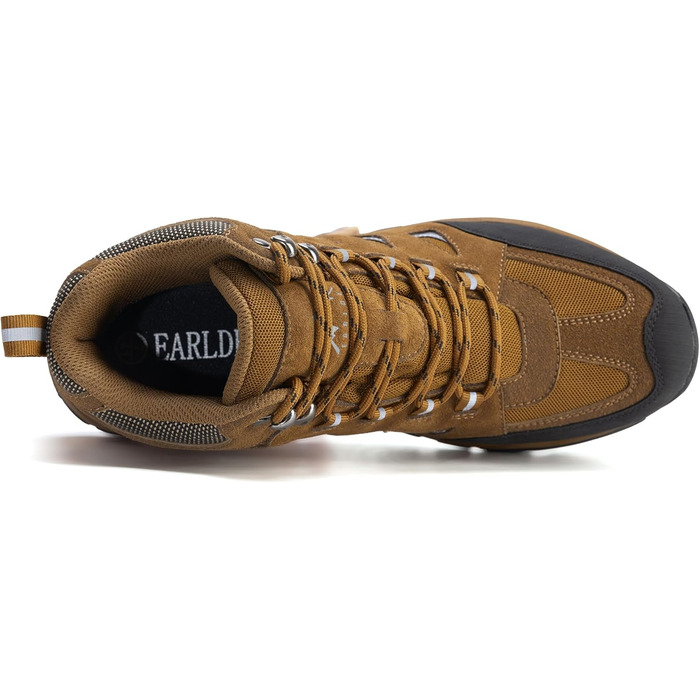 Чоловічі трекінгові черевики EARLDE, водонепроникні, легкі, для хайкінгу та активного відпочинку (41 EU, Коричневий)