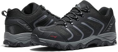 Чоловічі водонепроникні трекінгові черевики NORTIV 48 EU (широкі) - чорний, темно-сірий