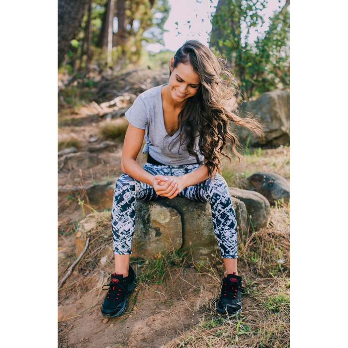 Жіночі трекінгові черевики GUGGEN Mountain для хайкінгу та піших прогулянок, модель T002, чорний колір, 43 EU