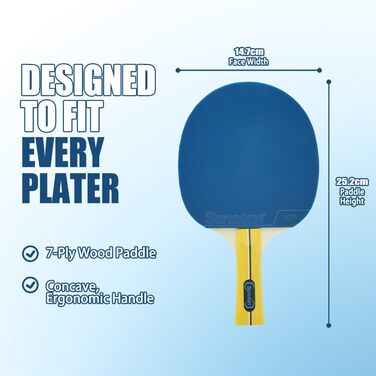 Набір столів тенісних ракеток Senston (4 шт.) – Яскраві варіанти для розваг та сімейного відпочинку | Ідеальний набір для підлітків та дорослих!