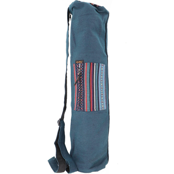 Сумка для йога-мату GURU SHOP Boho, нейлонова, чорна, унісекс, 70x24x14 см, з Непалу