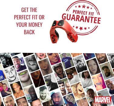 Захисна капа Deadpool Marvel для дорослих, спортивна, для єдиноборств, регбі, ММА, хокею, боксу, 12+ років