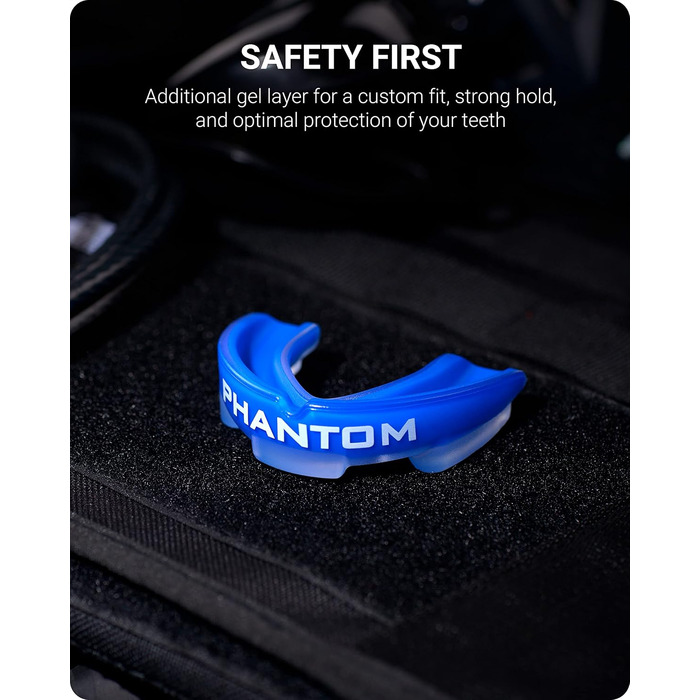 Капа спортивна Phantom Athletics для боксу та єдиноборств, доросла (синя)