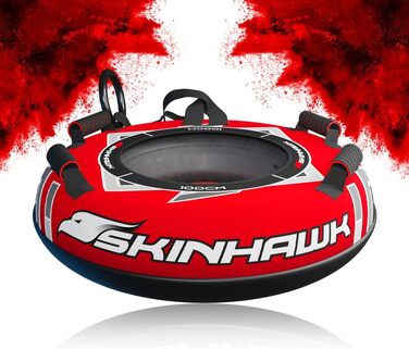 Сноутюбінг SKINHAWK Profi 100 см червоний, надувні санки, шина для катання по снігу