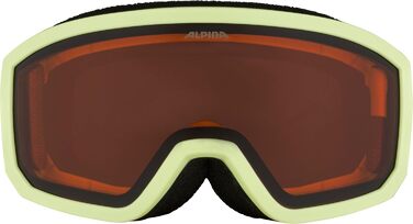 ALPINA Uniex Kinder carabeo Jr. kibrille (1-й комплект) (S, sunny-lime matt)