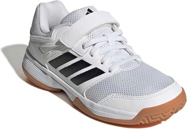 Дитячі кросівки Adidas Speedcourt Unisex для залу, білі/чорні, розмір 35 EU