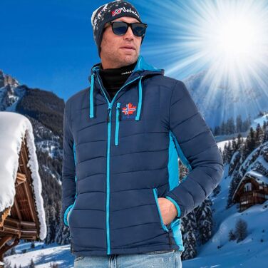 Чоловіча куртка Nebulus MERIK, тепла outdoor куртка, практична та універсальна куртка-перехідник та зимова куртка, колір: темно-синій