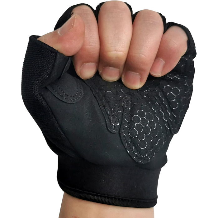 Рукавички для фітнесу eerKing: дихаючі спортивні рукавички для тренувань, їзди на велосипеді, йоги та танців (чорні)