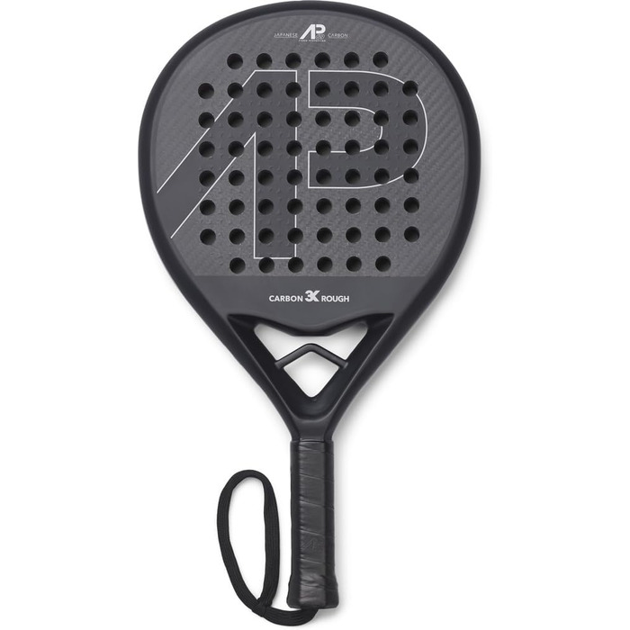 Плече для падел-тенісу Expert: 100% карбон, напівм'який, довговічний, для гри в приміщенні та на вулиці (чорний)