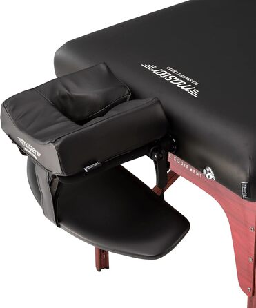 Масажний стіл Master Massage Montclair з піни Memory, переносний, 71 см, чорний, для салону краси, спа, тату, терапії