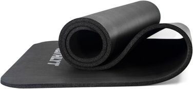 Фітнес килимок Athlyt, чорний, 183 x 60 см, для дому