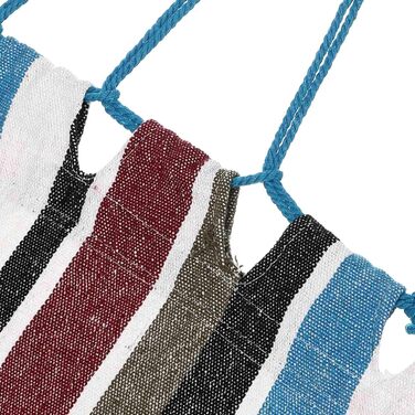 Гамак DETEX® для двох міцний Boho-стиль для саду, кемпінгу, подорожей XXL 300 кг блакитний