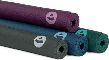 Йога-мат Bodhi ECO PRO XL 200x60 см, натуральний каучук, екстра довгий, нековзкий, для йоги та пілатесу, фіолетовий
