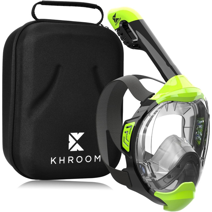 Маска для снорклінгу Khroom Seaview Y для дорослих і дітей, повнолицева, CO2-безпечна, альтернатива комплекту для снорклінгу