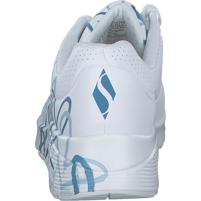 Кросівки жіночі Skechers UNO-Bright Air білі з серцем, 38 EU, Duraleather