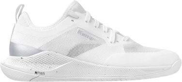 Жіночі спортивні кросівки Kempa Kourtfly, білий, флуоресцентний жовтий (38 EU, білий срібло)