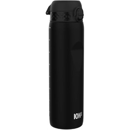 Пляшка для води Ion8 OneTouch 2.0, 1 літр, чорна, спортивна, герметична, BPA-free, з ручкою, для фітнесу, легка чистка