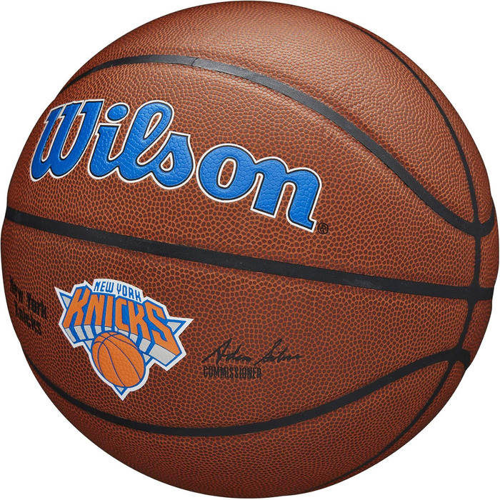 М'яч для баскетболу Wilson NBA Team Autograph Mini New York Knicks, сувенірний, для підписів