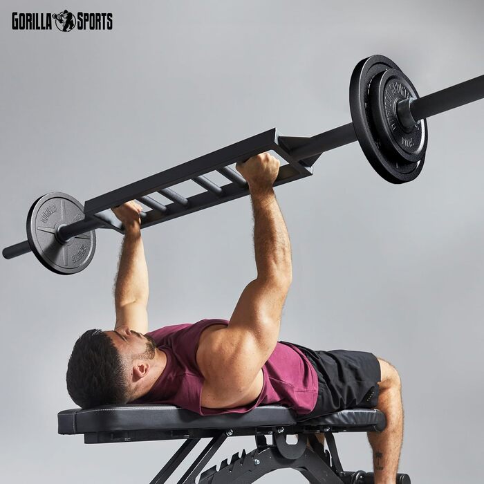 Олімпійські диски для штанги GORILLA SPORTS, чавунні, 1,25–30 кг, 50 мм, окремо чи комплект, для тренувань