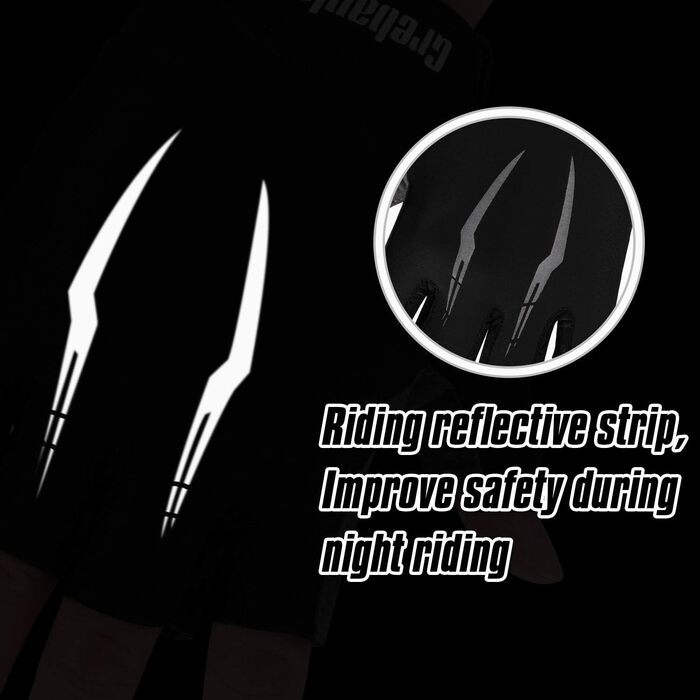 Велосипедні рукавички Grebarley для гірського велосипеда, чорні, унісекс, з антиковзким покриттям та амортизацією