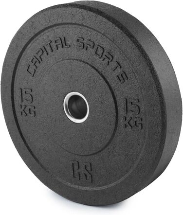 Бамперні диски CAPITAL SPORTS Renit 50,4 мм, ударостійкий алюмінієвий сердечник, термостійка гума, комплект 2x5-2x25 кг