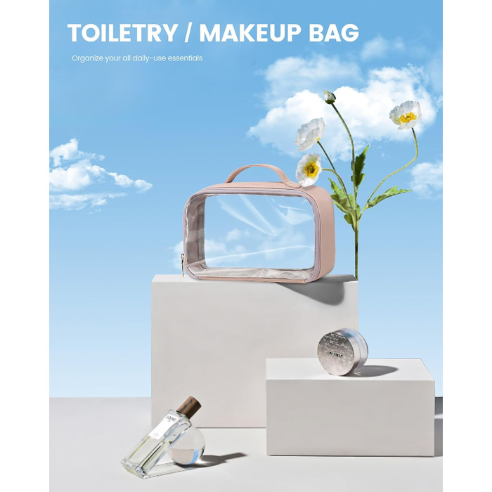 Сумка-валіза LOVEVOOK для жінок, 37L, для подорожей, вихідної подорожі, пологового будинку з косметичкою, відділенням для взуття та мокрих речей, водонепроникна спортивна сумка, Gym Yoga Bag, ручна поклажа для спорту, відпустки, літака, бежево-рожева