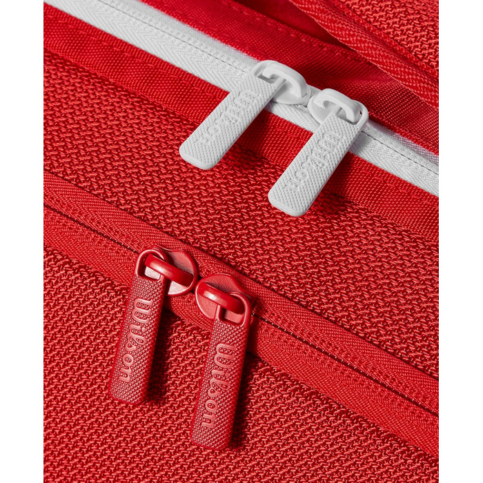 Сумка для тенісу Wilson Super Tour Red 2025 - для 2 ракеток, червоно-біла
